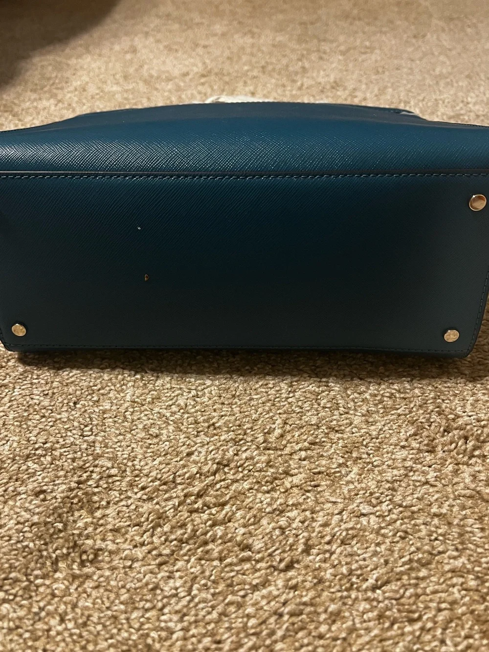 NWT Kate Spade teal leather satchel